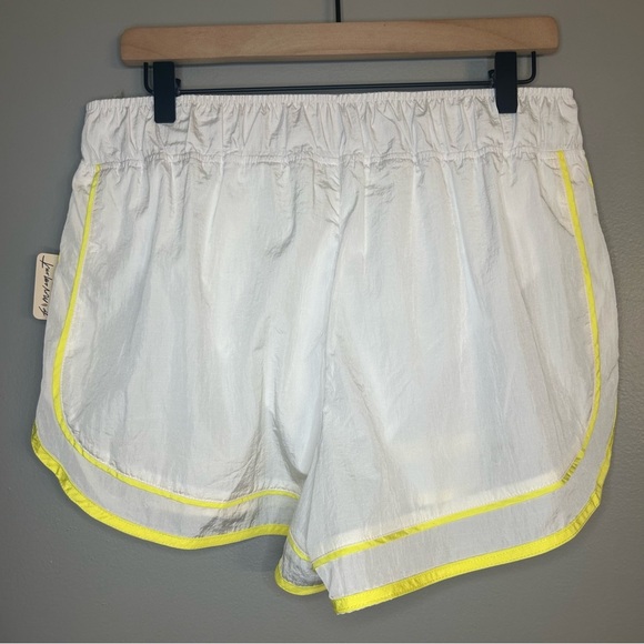*NWT* FP Movement by Free People Varsity Blues Athletic Shorts, White, Sz Large - Picture 9 of 13